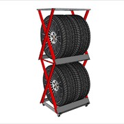 Стеллаж напольный вертикальный для  1 комплекта колес SK3