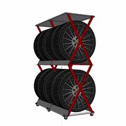 Стеллаж напольный вертикальный для  2 комплекта колес SK4